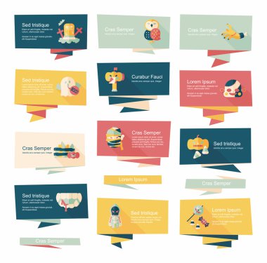 Cadılar Bayramı düz afiş arka plan, eps10 ayarla