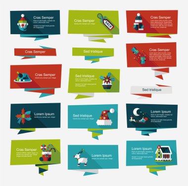 Noel düz afiş arka plan, eps10 ayarla