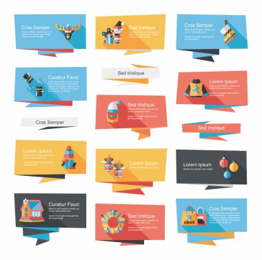 Noel düz afiş arka plan, eps10 ayarla