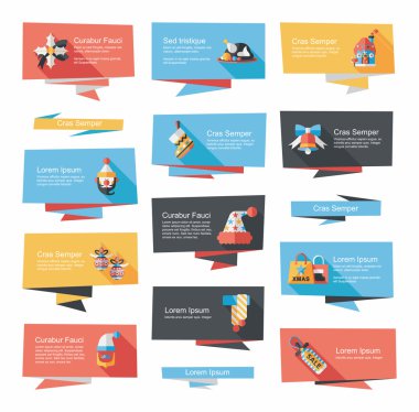 Noel düz afiş arka plan, eps10 ayarla