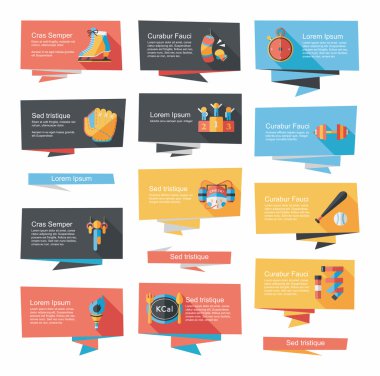 Spor düz afiş arka plan ayarlamak, eps10