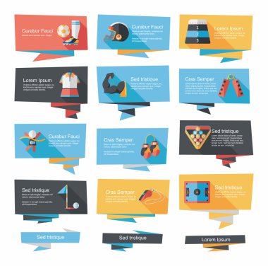 Spor düz afiş arka plan ayarlamak, eps10