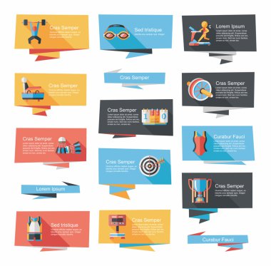 Spor düz afiş arka plan ayarlamak, eps10