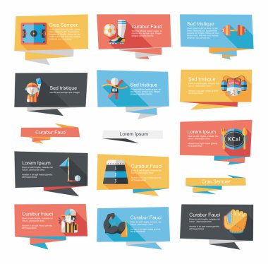 Spor düz afiş arka plan ayarlamak, eps10