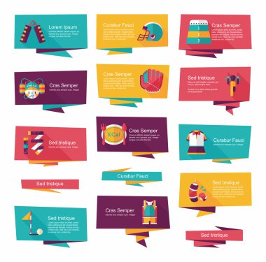 Spor düz afiş arka plan ayarlamak, eps10