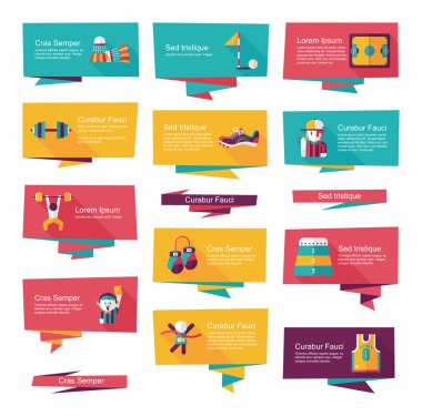 Spor düz afiş arka plan ayarlamak, eps10