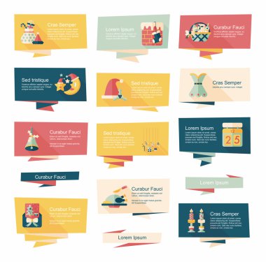 Noel düz afiş arka plan ayarlamak, eps10