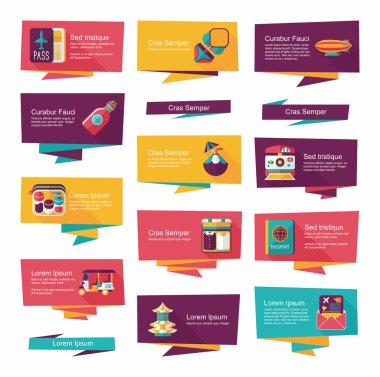 düz afiş arka plan ayarlamak, eps10 seyahat