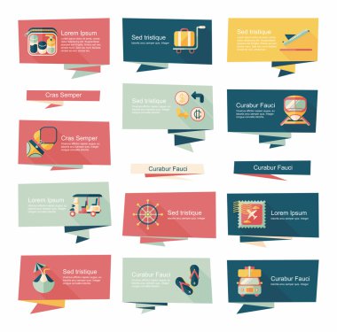 düz afiş arka plan ayarlamak, eps10 seyahat