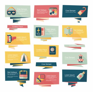 düz afiş arka plan ayarlamak, eps10 seyahat