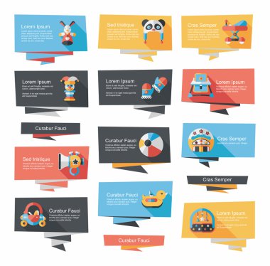 Bebek düz afiş arka plan ayarlamak, eps10