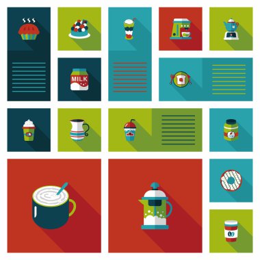 kahve düz UI arka plan ayarlamak, eps10