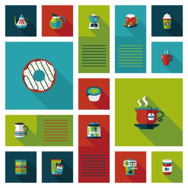 kahve düz UI arka plan ayarlamak, eps10