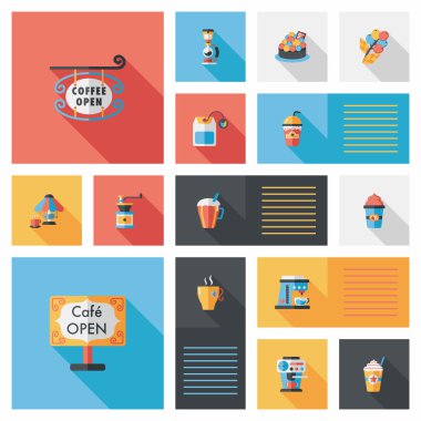 kahve düz UI arka plan ayarlamak, eps10