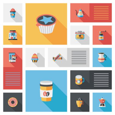 kahve düz UI arka plan ayarlamak, eps10