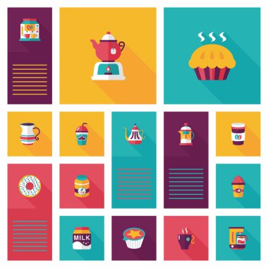 kahve düz UI arka plan ayarlamak, eps10