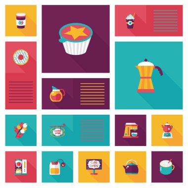 kahve düz UI arka plan ayarlamak, eps10