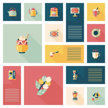 kahve düz UI arka plan ayarlamak, eps10