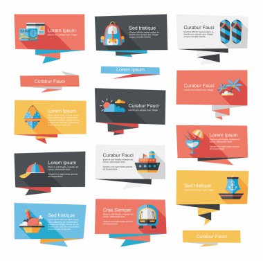 düz afiş arka plan ayarlamak, eps10 seyahat