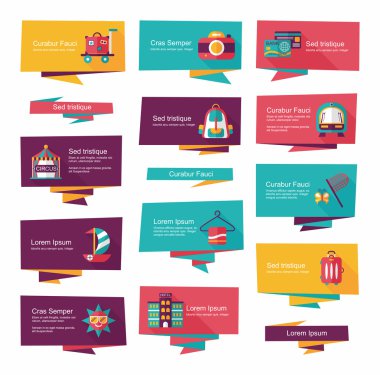 düz afiş arka plan ayarlamak, eps10 seyahat