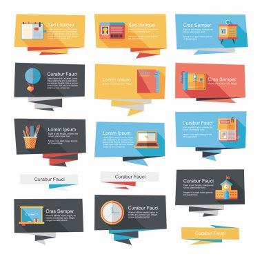 okul düz afiş arka plan ayarlamak, eps10