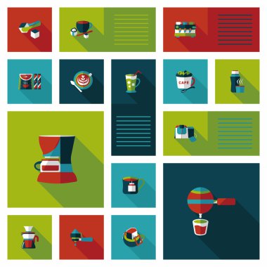 kahve düz UI arka plan ayarlamak, eps10