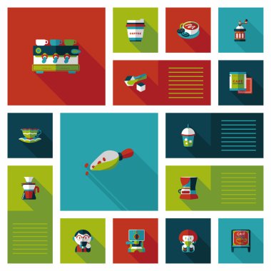 kahve düz UI arka plan ayarlamak, eps10