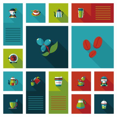 kahve düz UI arka plan ayarlamak, eps10