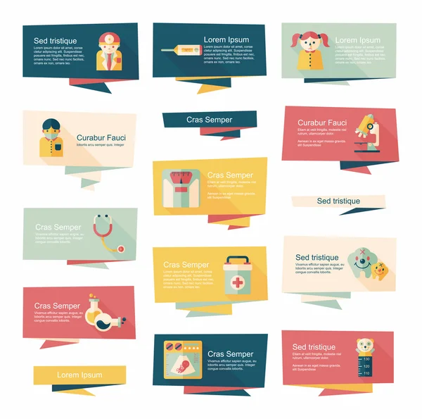 Hastane düz afiş arka plan ayarlamak, eps10