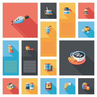 kahve düz UI arka plan ayarlamak, eps10