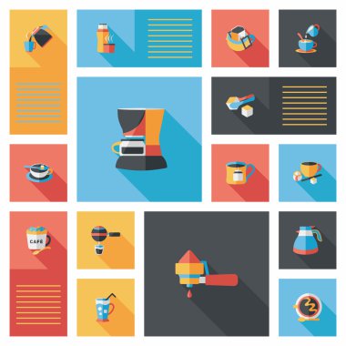 kahve düz UI arka plan ayarlamak, eps10