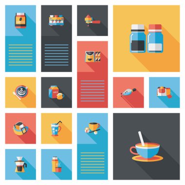 kahve düz UI arka plan ayarlamak, eps10