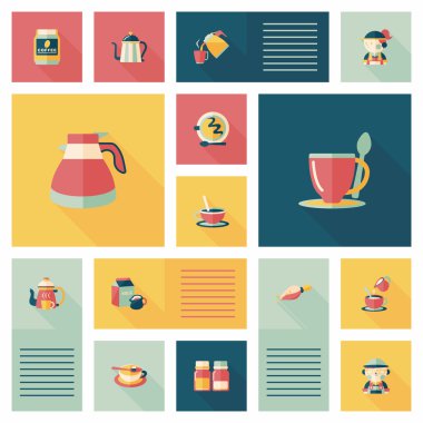 kahve düz UI arka plan ayarlamak, eps10