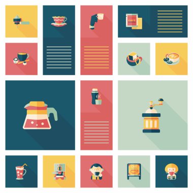 kahve düz UI arka plan ayarlamak, eps10