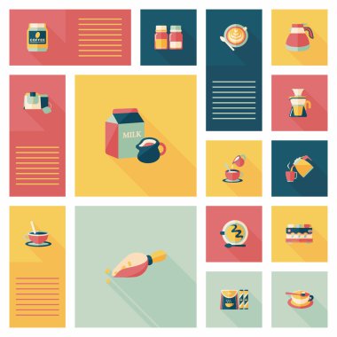 kahve düz UI arka plan ayarlamak, eps10