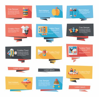 Bebek düz afiş arka plan ayarlamak, eps10