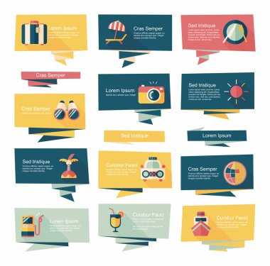 düz afiş arka plan ayarlamak, eps10 seyahat