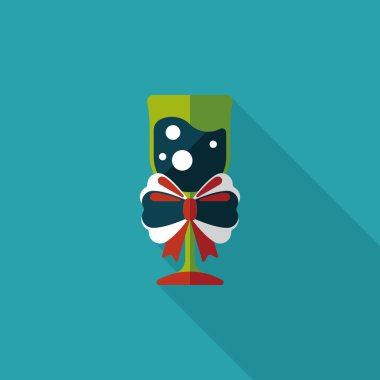 Uzun Gölge, eps10 Noel kokteyl düz simgesiyle