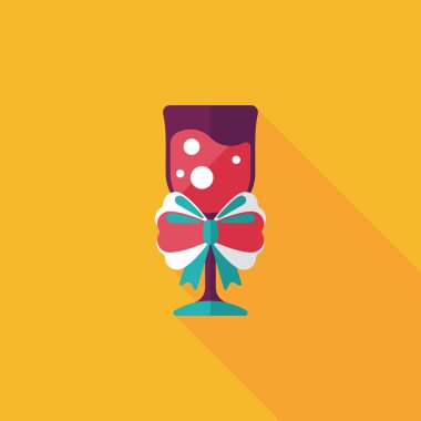 Uzun Gölge, eps10 Noel kokteyl düz simgesiyle