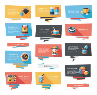 Kahve düz afiş arka plan ayarlamak, eps10