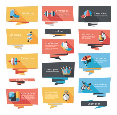 Spor düz afiş arka plan ayarlamak, eps10