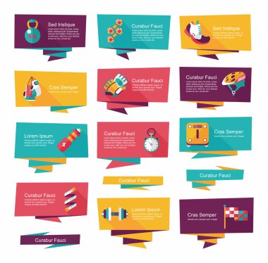 Spor düz afiş arka plan ayarlamak, eps10