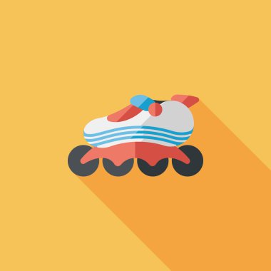 Uzun Gölge, eps10 ile paten düz simgesi