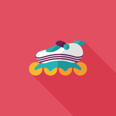 Uzun Gölge, eps10 ile paten düz simgesi