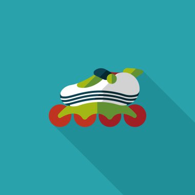 Uzun Gölge, eps10 ile paten düz simgesi