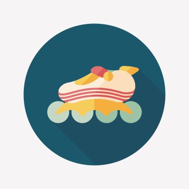 Uzun Gölge, eps10 ile paten düz simgesi