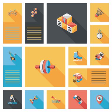 Spor düz UI arka plan ayarlamak, eps10