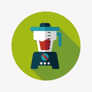 Uzun Gölge, eps10 ile mutfak eşyaları meyve sıkacağı düz simgesi