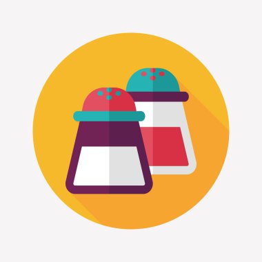 Uzun Gölge, eps10 ile mutfak eşyaları biber şişe düz simgesi