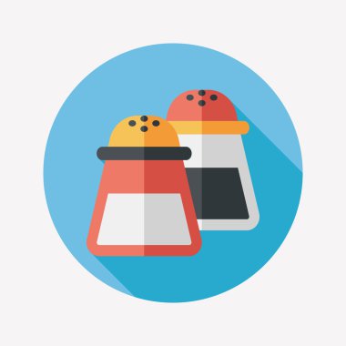 Uzun Gölge, eps10 ile mutfak eşyaları biber şişe düz simgesi